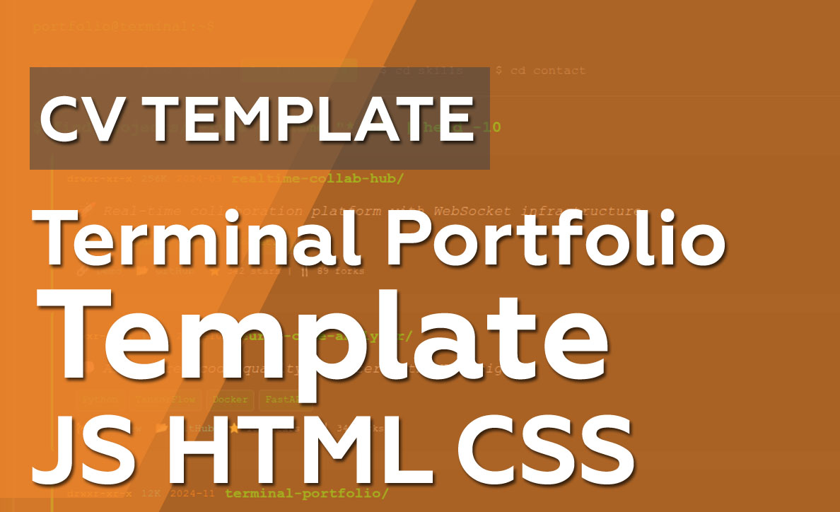 Console Portfolio Portfolio template