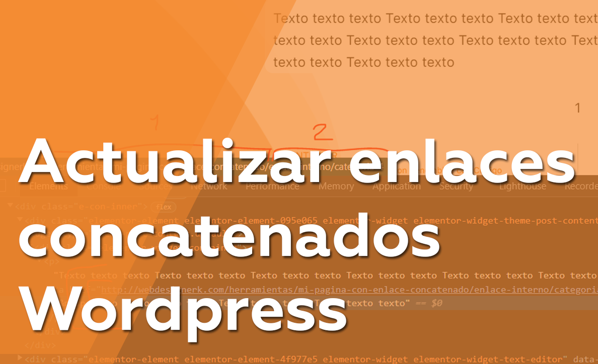 Actualizar BUG enlaces concatenados WordPress