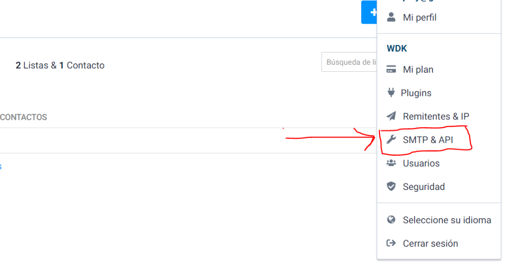 conectar Contact form 7 con Sendinblue