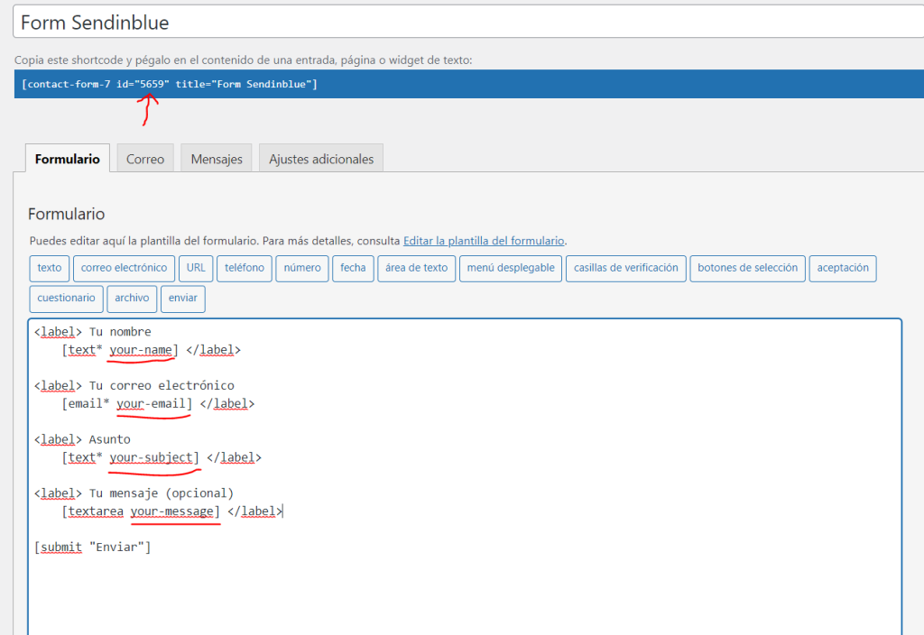 como conectar contact form con sendinblue