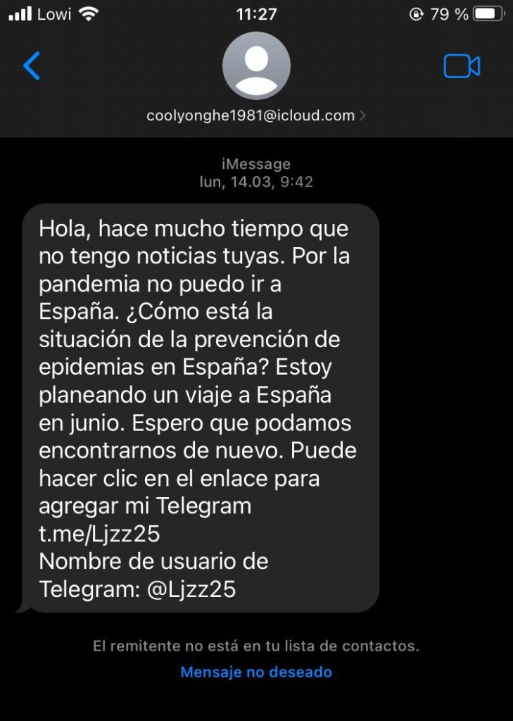Tipos de estafa SMS familiar