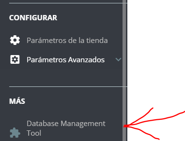 modulo para editar base de datos de Prestashop desde el BackOffice