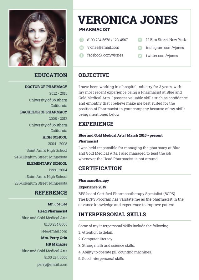 plantillas para curriculum vitae