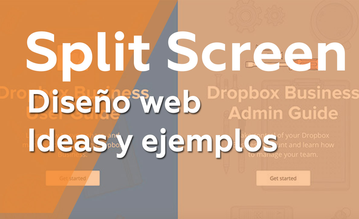 Diseño web Split Screen Ideas y ejemplos