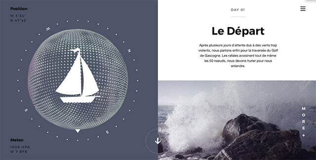 Tarjeta Diseño web Split Screen
