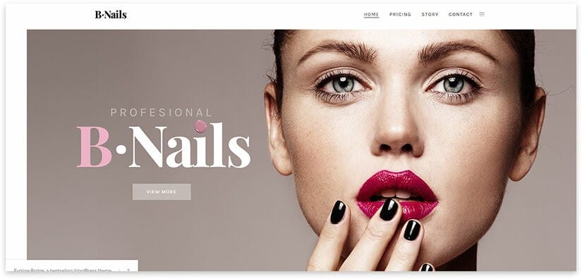 B-Nails Servicios para Uñas plantilla