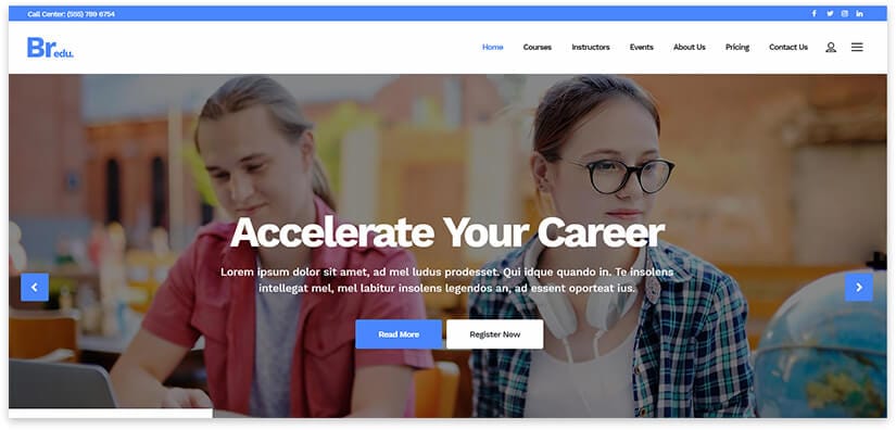 BRedu Educacion plantilla wordpress