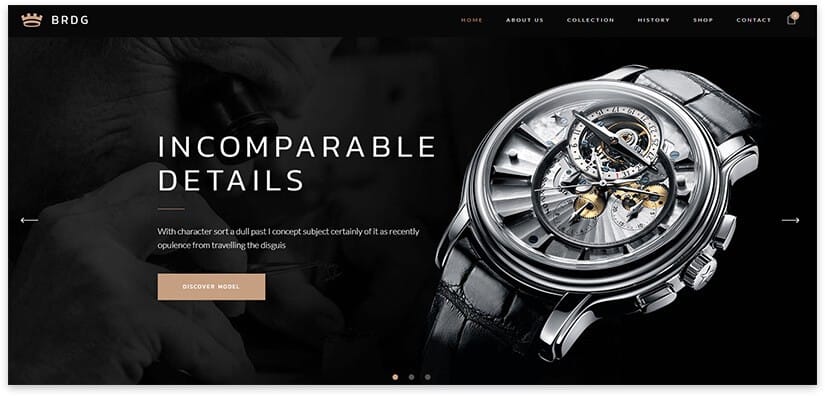BRDG Venta deRelojes plantilla wordpress