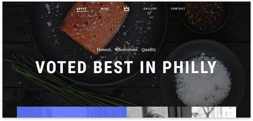 Salient Plantilla WordPress Para landing para cafe