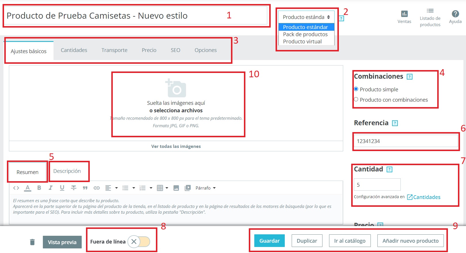 Como Crear Producto en Prestashop y Mejorar su SEO