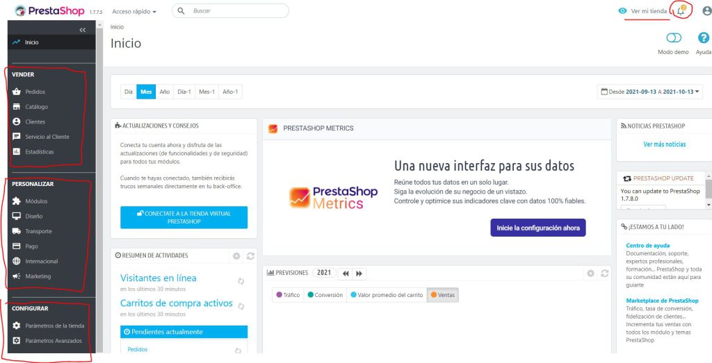 introdúcete en Prestashop
