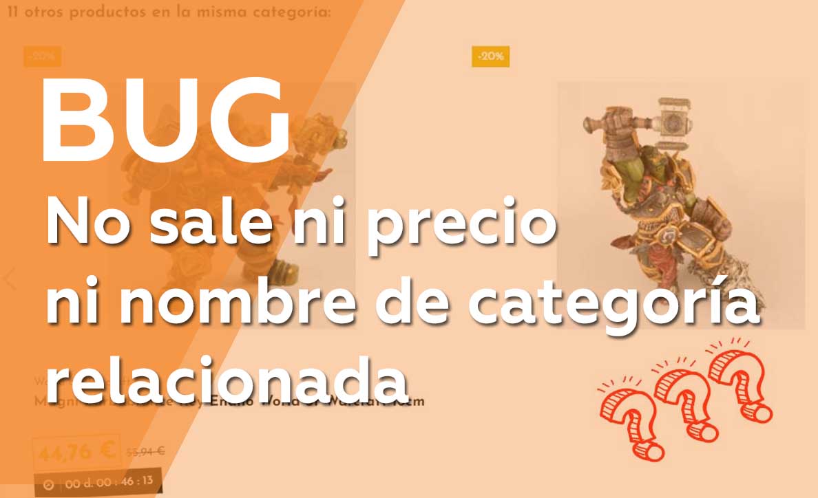 No sale precio ni nombre en Productos de la misma categoría