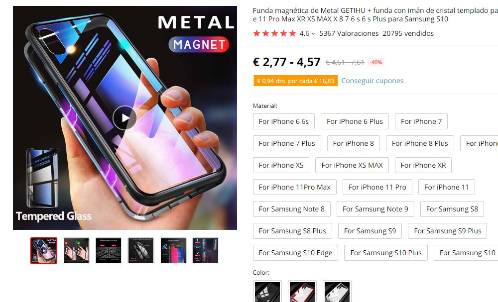 paso 1 para descargar video de aliexpress